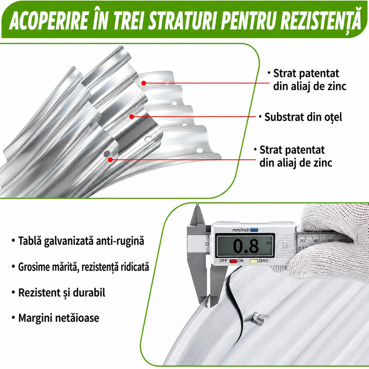 Strat înălțat din oțel galvanizat, imagine 4